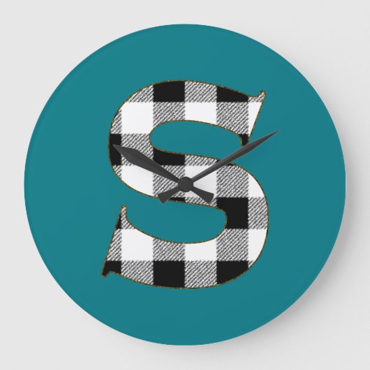 Gingham Check S Grote Klok (Voorkant)