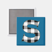 Gingham Check S Magneet (Voorkant / Achterkant)