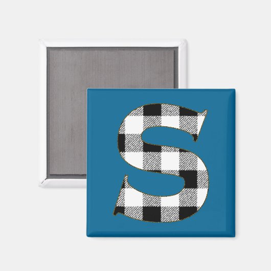 Gingham Check S Magneet (Voorkant / Achterkant)