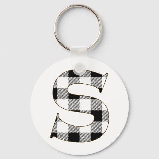 Gingham Check S Sleutelhanger (Voorkant)