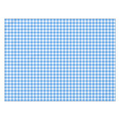 Gingham Check Tablecloth | Blauwe en witte control Tafelkleed (Voorkant (Horizontaal))