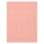 Gingham Check Tablecloth | Oranje en witte control Tafelkleed (Voorkant)