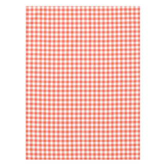 Gingham Check Tablecloth | Oranje en witte control Tafelkleed