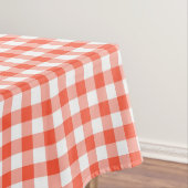 Gingham Check Tablecloth | Oranje en witte control Tafelkleed (Voorbeeld)