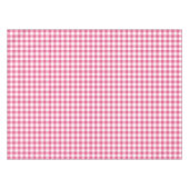 Gingham Check Tablecloth | Roze en witte controles Tafelkleed (Voorkant (Horizontaal))