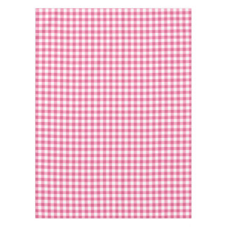 Gingham Check Tablecloth | Roze en witte controles Tafelkleed