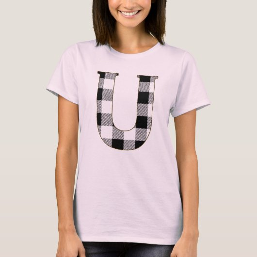 Gingham Check U T-shirt (Voorkant)