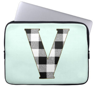 Gingham Check V Laptop Sleeve
