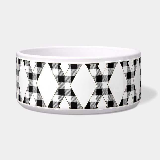 Gingham Check X Voerbakje (Rechts)