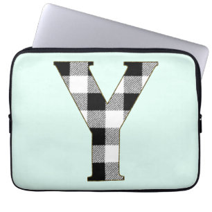 Gingham Check Y Laptop Sleeve