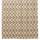 Gingham Checked Plaid Douchegordijn (Voorkant)