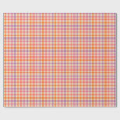 Gingham Checkerboard in Pastel Pinks Cadeaupapier (Vlak)