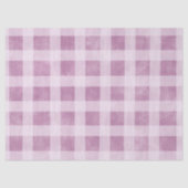 Gingham Checks Dusty Pink White Pattern Decoupage Tissuepapier (Voorkant)