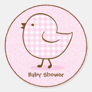 Gingham Chick Sticker