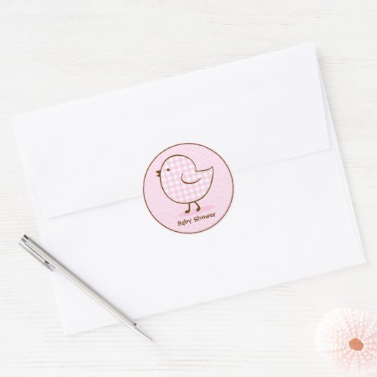 Gingham Chick Sticker (Envelop)