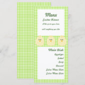 Gingham Chicken Menu Card (Voorkant / Achterkant)