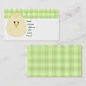 Gingham Chicken Profile Card Visitekaartje (Voorkant / Achterkant)