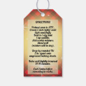 Gingham chocolade chip cookie mix in een potje cadeaulabel (Achterkant)