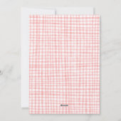 Gingham Christmas Quirky Whimsical CUSTOM FOTO Feestdagenkaart (Achterkant)