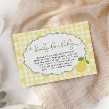 Gingham Citroen Vruchten Thema Boeken voor Baby