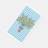 Gingham Citroenen Lemon Tree servetten servetten (Hoek)