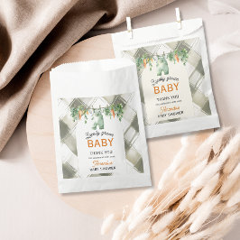 Gingham Clothesline Lokaal geteeld Baby shower Bedankzakje