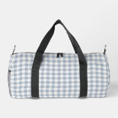 Gingham Coastal Preppy Check Blue White Monogram Plunjezak (Achterkant)