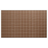 Gingham Controleer bruin en wit weefsel Stof (Yard (91,4 cm))