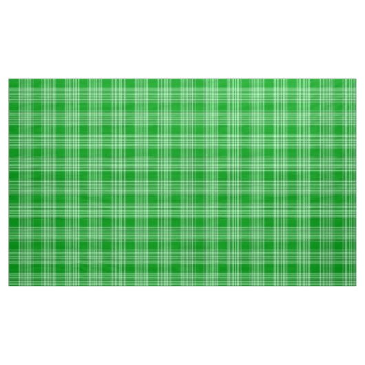 Gingham Controleer groene en witte stof (Yard (91,4 cm))