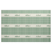 Gingham Controleer patroon Monogram Donkergroen Be Stof (Fat Quarter)