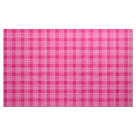 Gingham Controleer roze en witte stof