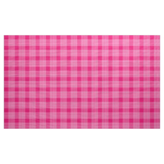 Gingham Controleer roze en witte stof (Yard (91,4 cm))