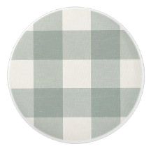 Gingham controleert plaid licht salie groen