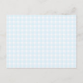 Gingham-controlepatroon. Bleek blauw en wit. Briefkaart (Voorkant)