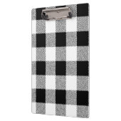 Gingham controlepatroon zwart-wit klembord (Links)