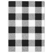 Gingham controlepatroon zwart-wit klembord (Achterkant)