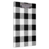Gingham controlepatroon zwart-wit klembord (Rechts)