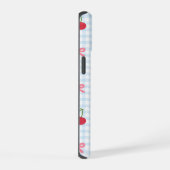Gingham Coquette Strik iPhone Hoesje 15 Case (Rechterkant)
