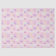 Gingham Coquette Strikjes Baby Shower Meisjes Verj