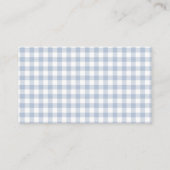 Gingham Country Chic Wedding Place Card Plaatskaartje (Achterkant)