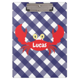 Gingham Crab - Gepersonaliseerd klembord