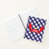 Gingham Crab - Gepersonaliseerd Notitieboek (Binnen)