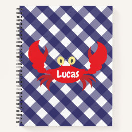 Gingham Crab - Gepersonaliseerd Notitieboek