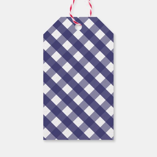 Gingham Crab - Labels met persoonlijke cadeaus Cadeaulabel (Achterkant)
