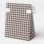 Gingham-Dark Brown-Favor Box, Tent Bedankdoosjes (Achterkant)