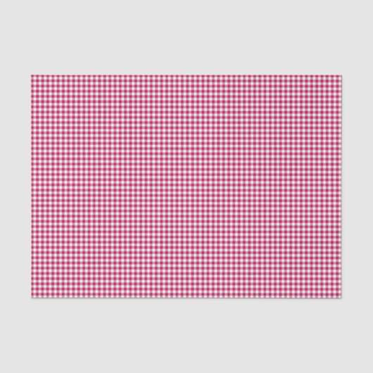 Gingham-Dark-Roze-Weefselpapier Tissuepapier (Voorkant)
