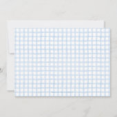 Gingham Dog Baby Boy | Nursery of Stationery Bedankkaart (Achterkant)