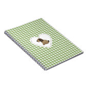 Gingham Dog in het hart Notitieboek (Rechterzijde)