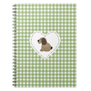 Gingham Dog in het hart Notitieboek