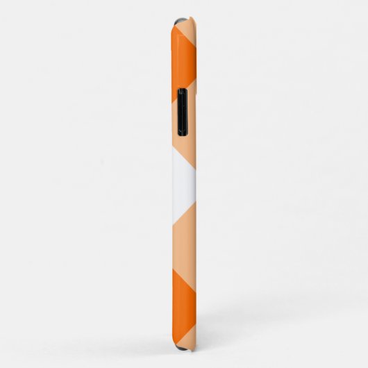 Gingham - Donkere en Oranje telefoontas van Pastel Case-Mate iPhone Case (Achterkant/rechts)